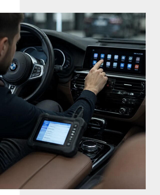 Установка приложений и мультимедиа сервисов BMW в Юбилейном