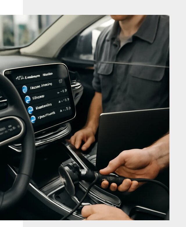 Установка приложений Geely для мультимедиа автомобиля в Юбилейном